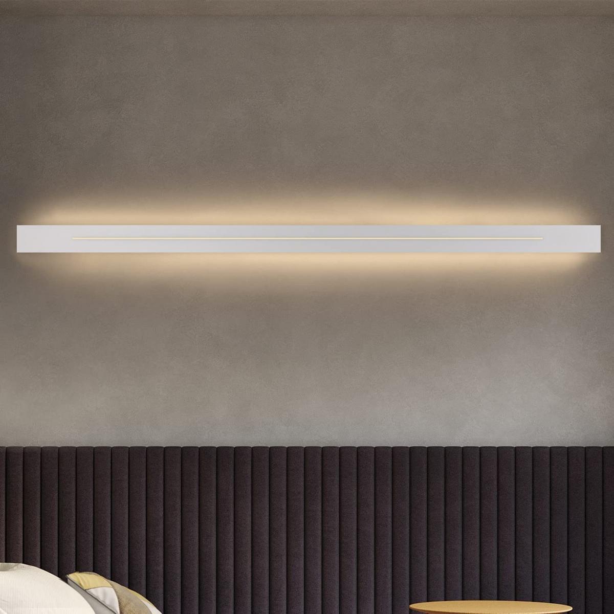 LED WANDLEUCHTE Raum - Weiß, Metall (5/4/100cm) - Nettlife