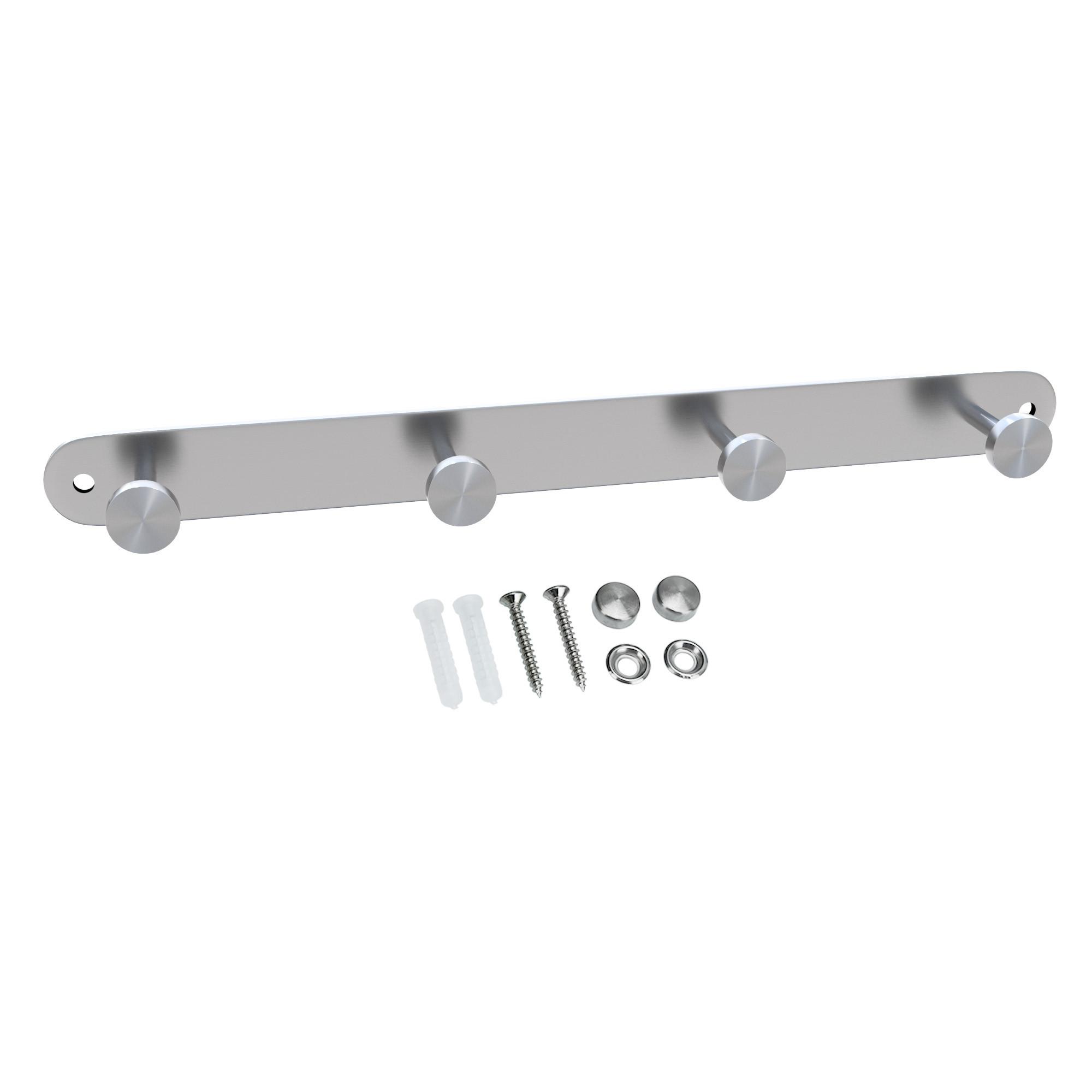 GARDEROBENLEISTE 30/2.55/2.55 cm - Silberfarben, Metall (2.55/2.55/30cm) - Intirilife