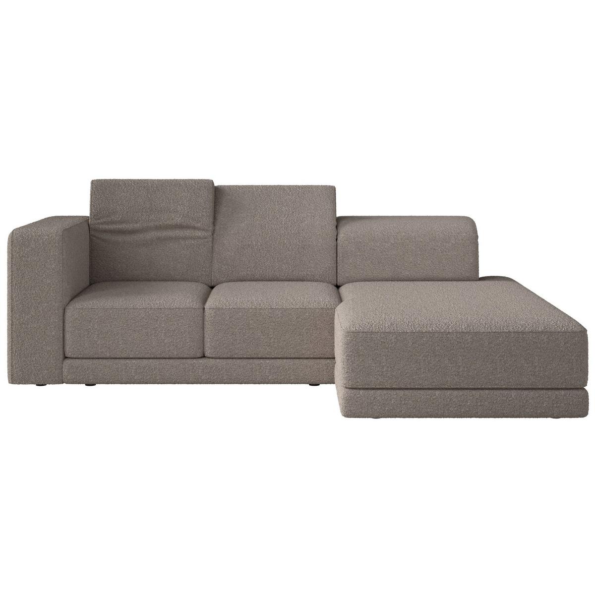 ECKSOFA Novals L-Form, 4-Sitzer, rechts 278 cm - Taupe/Schwarz, Holz/Kunststoff (168/278cm) - Selsey