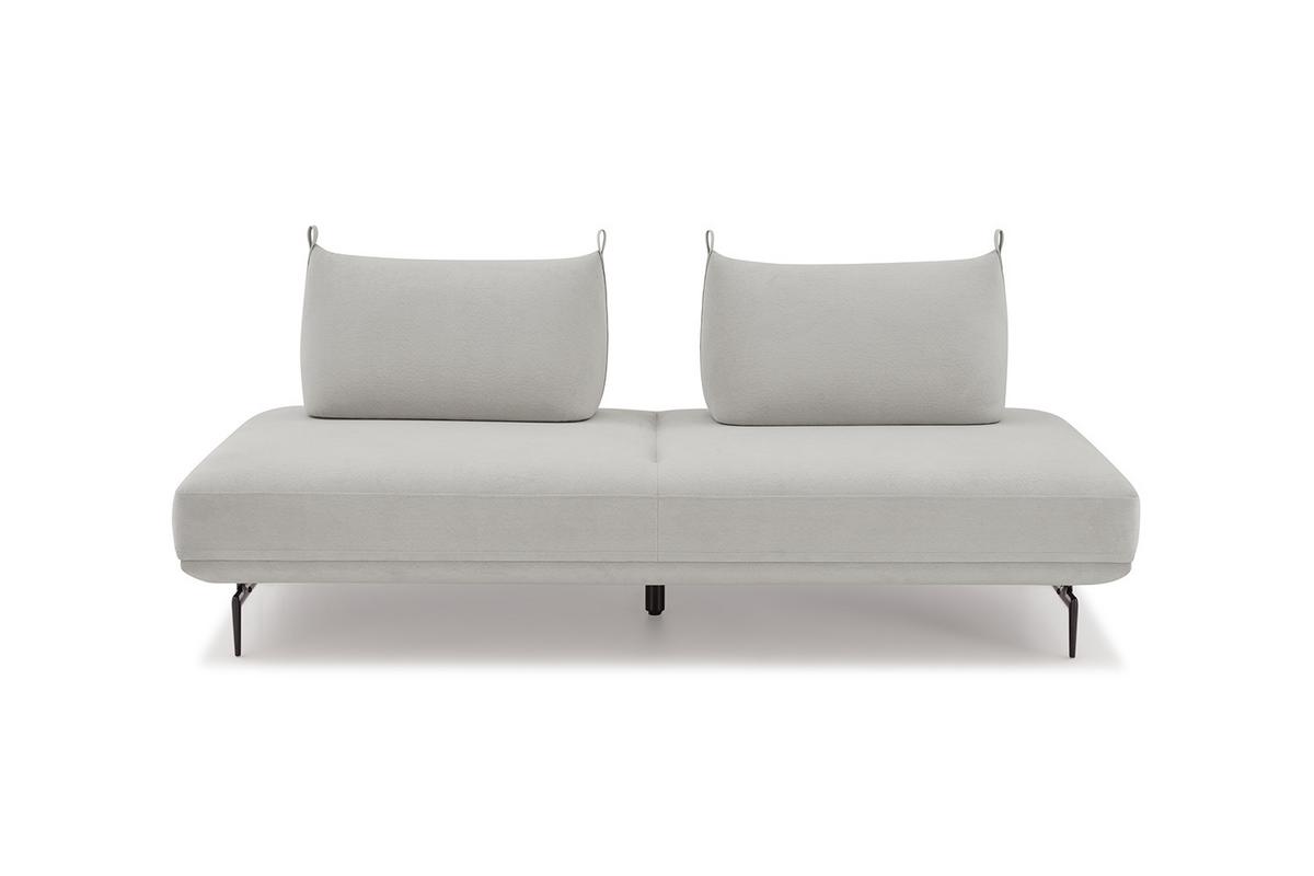 SCHLAFSOFA CANE Grau Webstoff - Schwarz/Grau, Textil/Metall (210/80/100cm) - KAWOLA