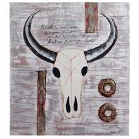 ÖLGEMÄLDE STIER HANDGEMALT Mehrfarbig - Multicolor, Textil (90/100cm) - MCW
