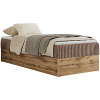 BOXBETT WOOD ZERO 90/200 - Braun Cord - H3 - Topper T25 - Braun, Textil (90/200cm) - MKS