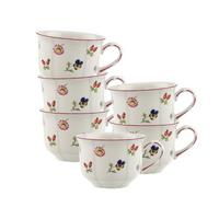 FRÜHSTÜCKSTASSEN Petite Fleur weiß 260 ml 6er Set - Weiß, Keramik (0.26L) - Villeroy & Boch
