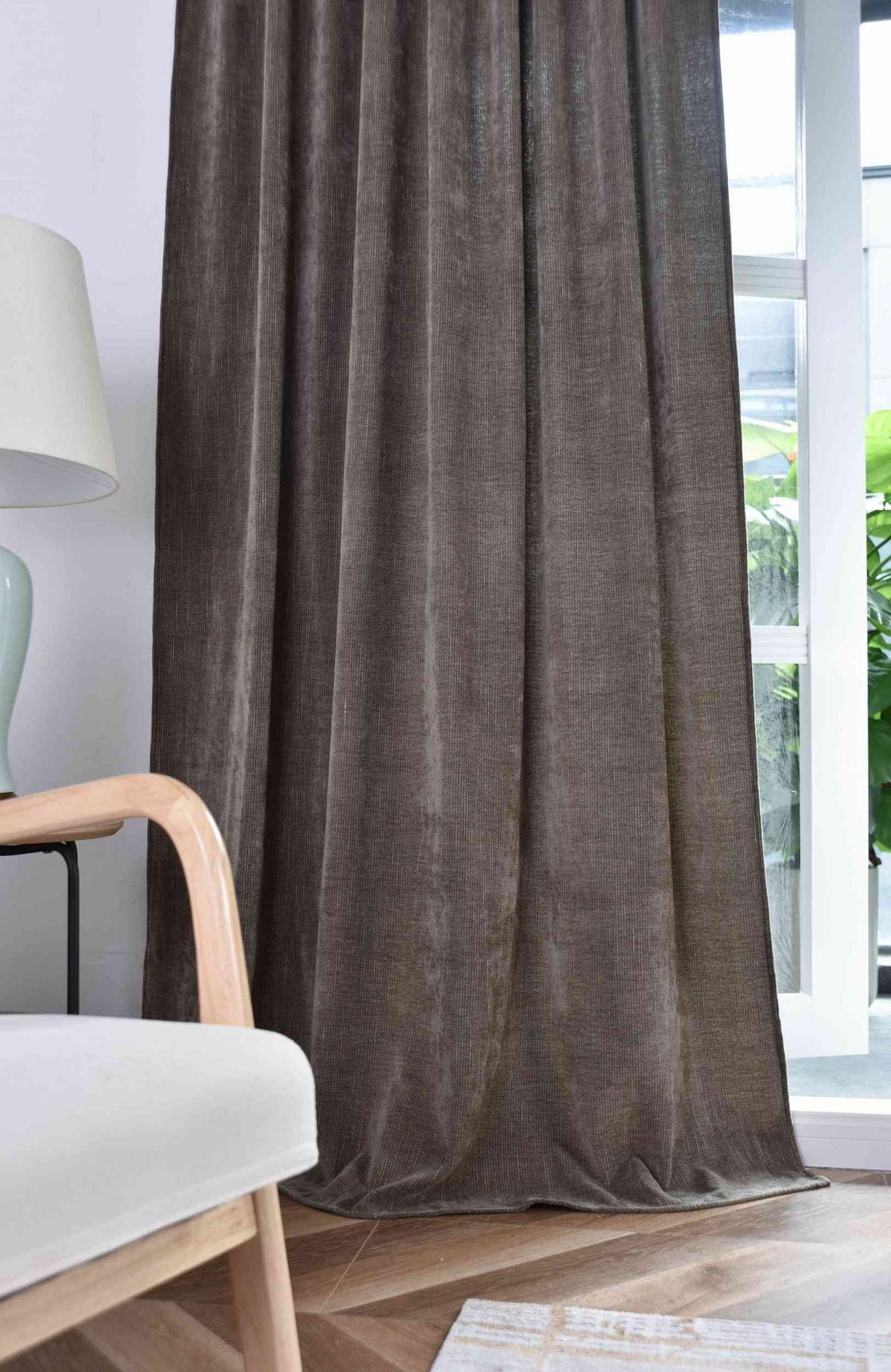 VORHANG 2ER SET HAVANNA HxB 245x135 cm Oliv Gold - Olivgrün, Textil (135/245cm) - Gardinenbox