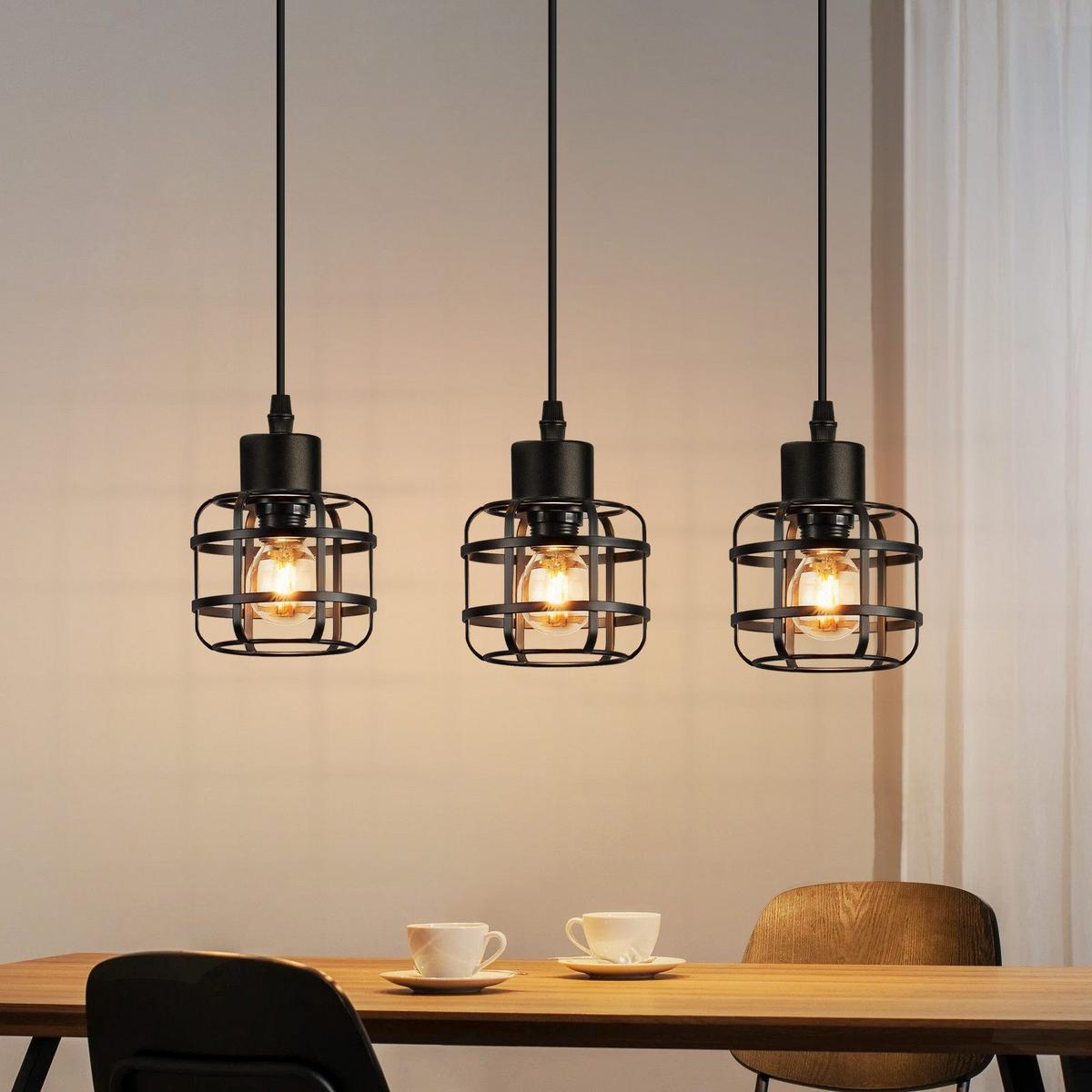PENDELLEUCHTE BARR Ⅲ 43/10/140 cm - Schwarz, Metall (43/10/140cm) - Nettlife