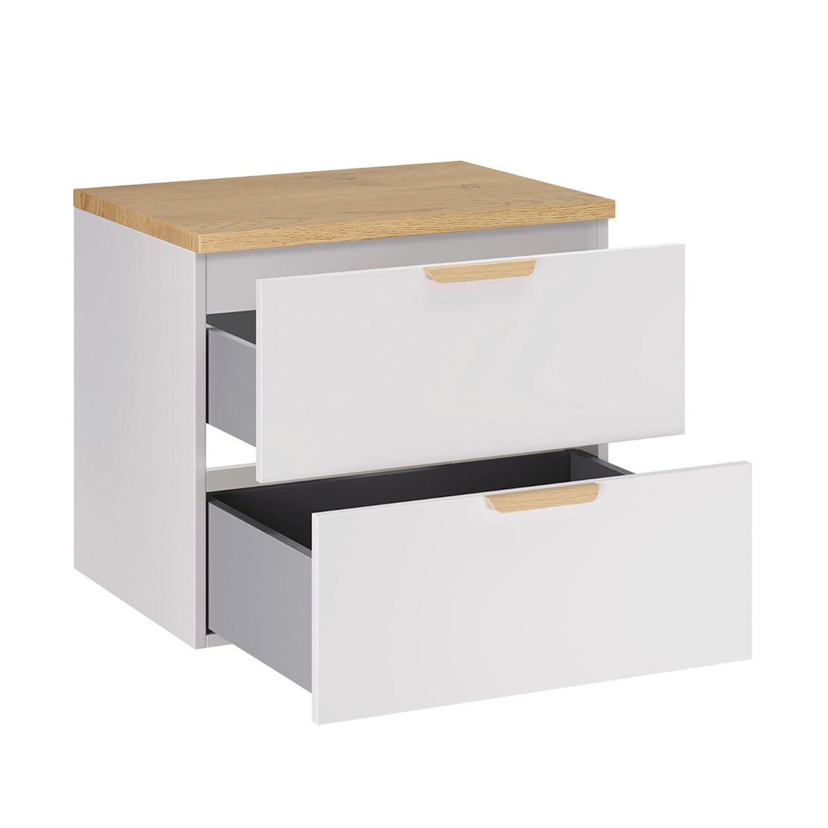 WASCHTISCHUNTERSCHRANK 60.6cm Oria Weiß - Weiß, Holzwerkstoff (60.6/50/46.5cm) - Petits-meubles