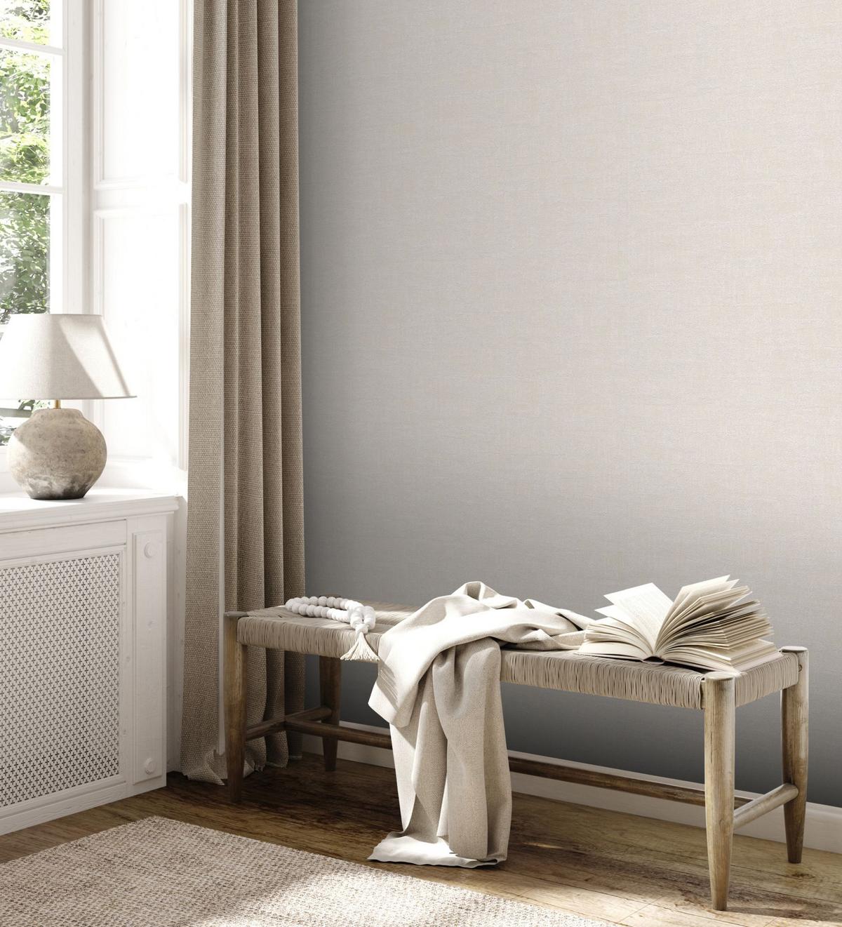 VLIESTAPETE Beige 53/1005 cm - Beige, Textil (53/1cm) - KUNSTLOFT