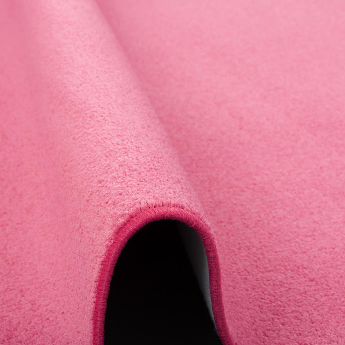TREND VELOURS LÄUFER TEPPICH JOY - Rosa, Textil (80/320cm) - Snapstyle