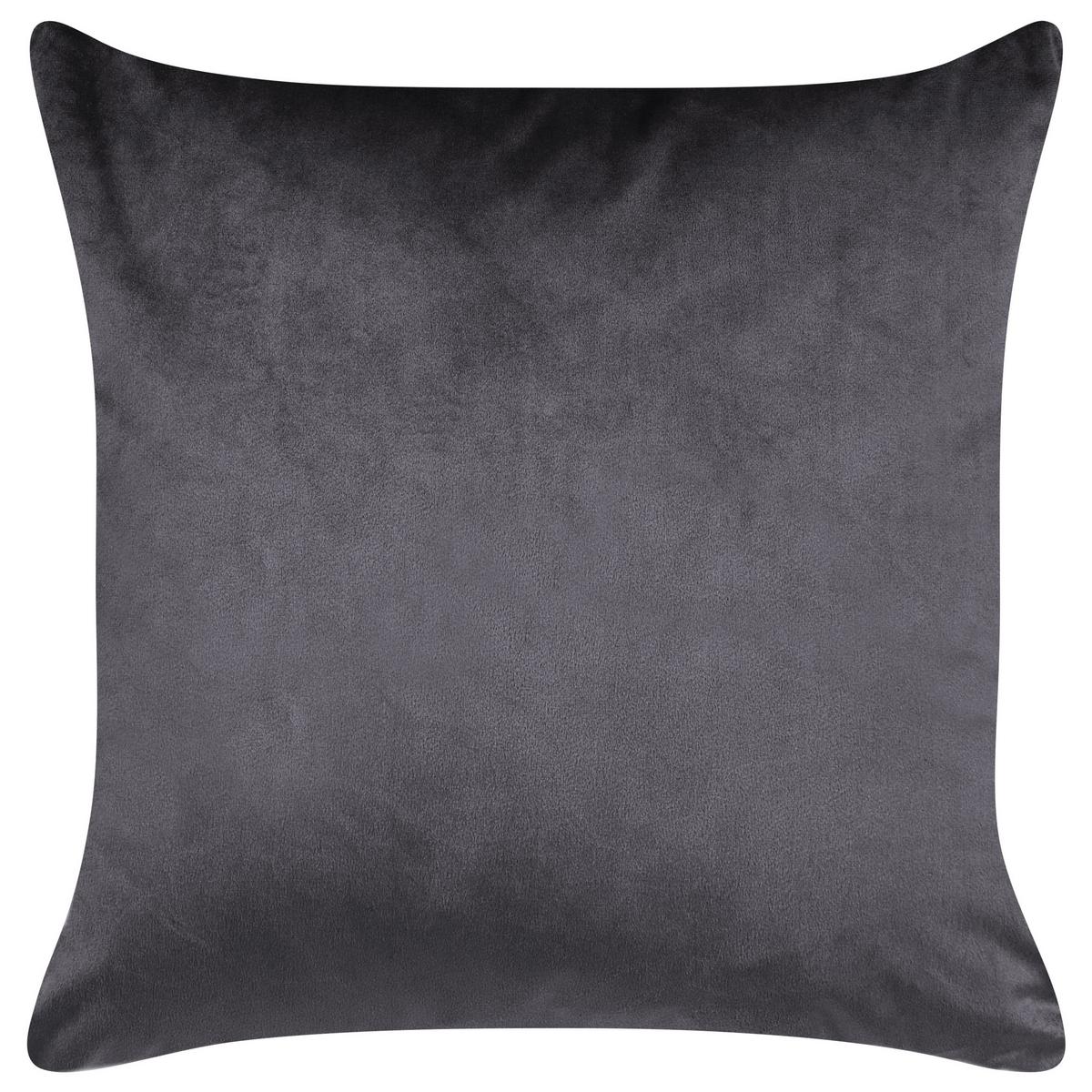 DEKOKISSEN 2er-Set Grau 45/45 cm Alyssum - Grau, Textil (45/45cm) - Beliani