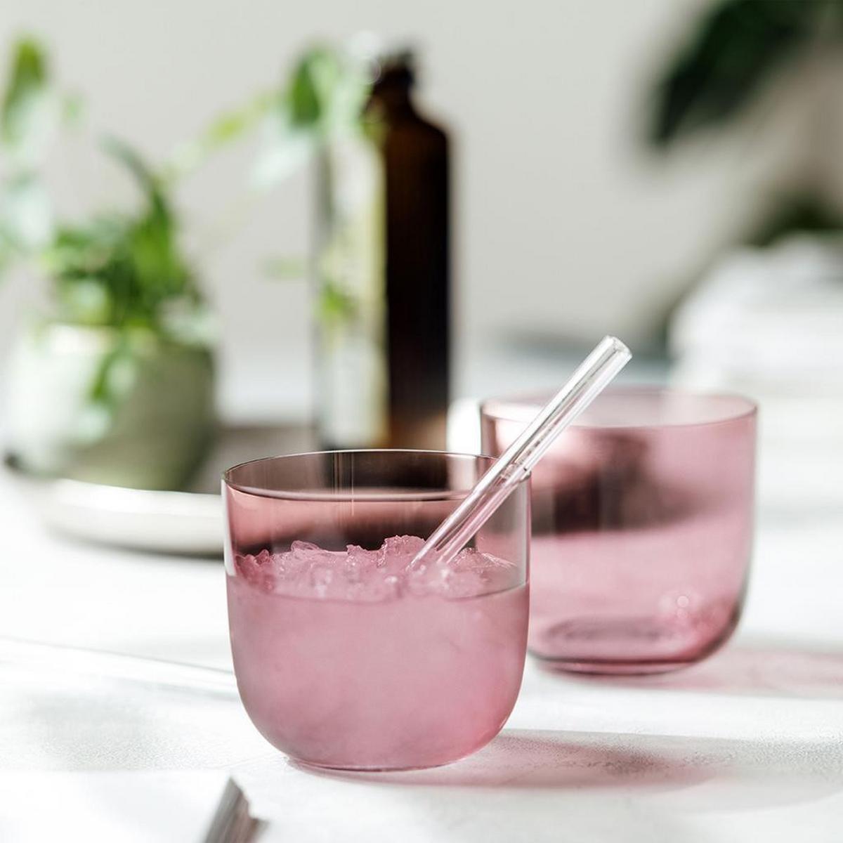 KOMPLETT-GLÄSER-SET Like Glass Grape 8-tlg. - Pink, Glas - like.Villeroy & Boch