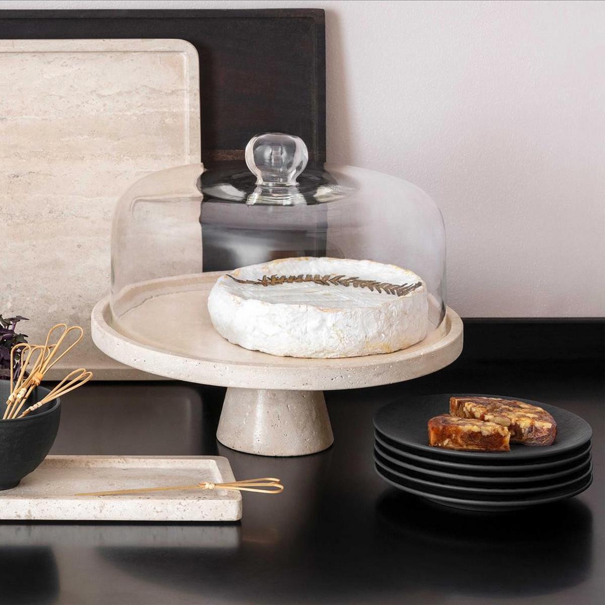 CLOCHE Manufacture Travertine transparent ø 25,5 cm - Transparent, Glas (25.5/16/25.5cm) - Villeroy & Boch