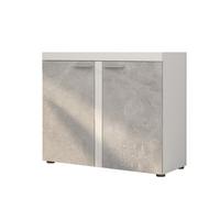 SIDEBOARD RITMO 97x40x82 cm mit 2 Türen Weiß - Weiß, Holzwerkstoff (97/82/40cm) - MASSENO