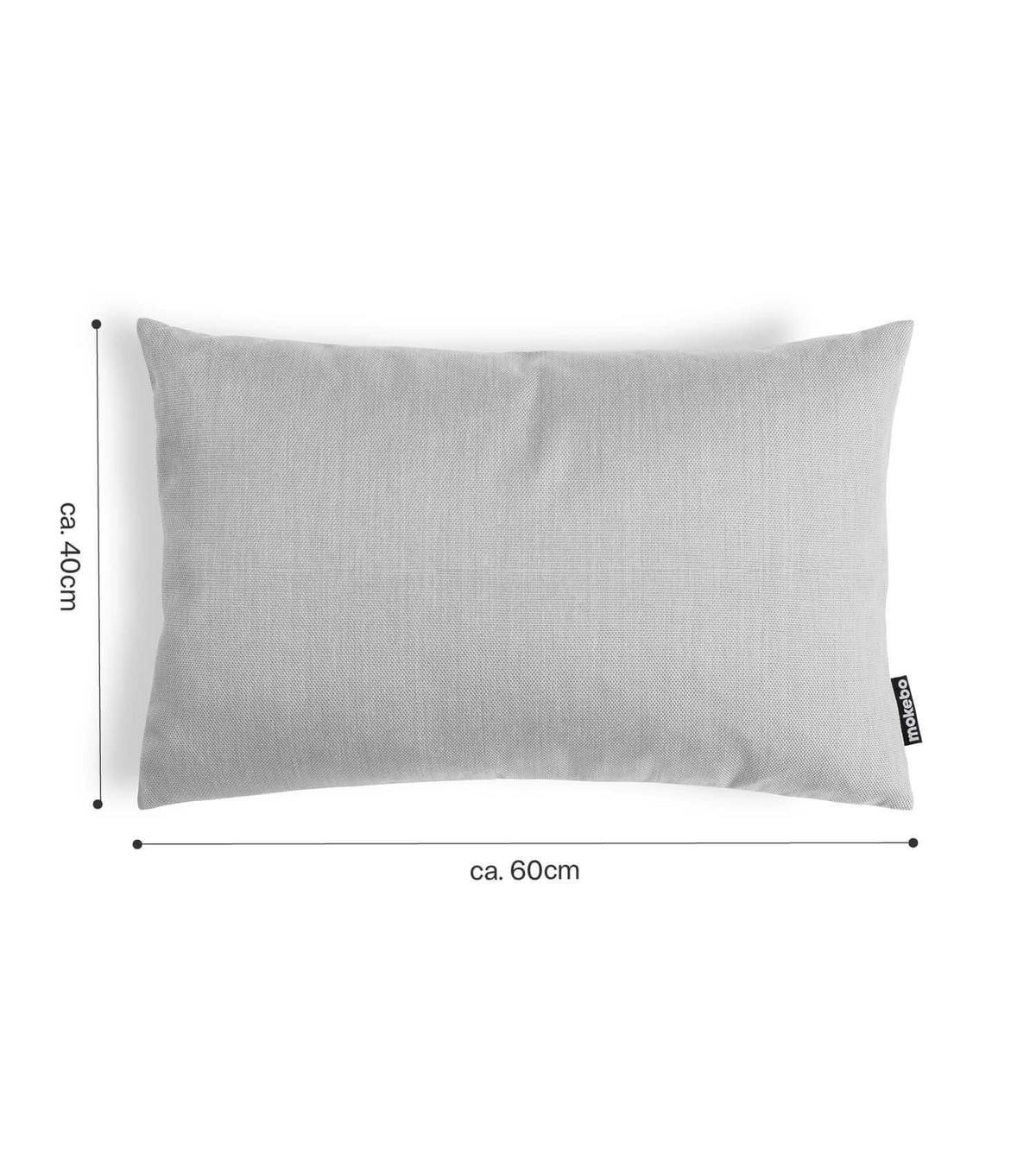 OUTDOOR KISSEN Der Daydream 2er-Set - Grau, Textil (60/8cm) - Mokebo