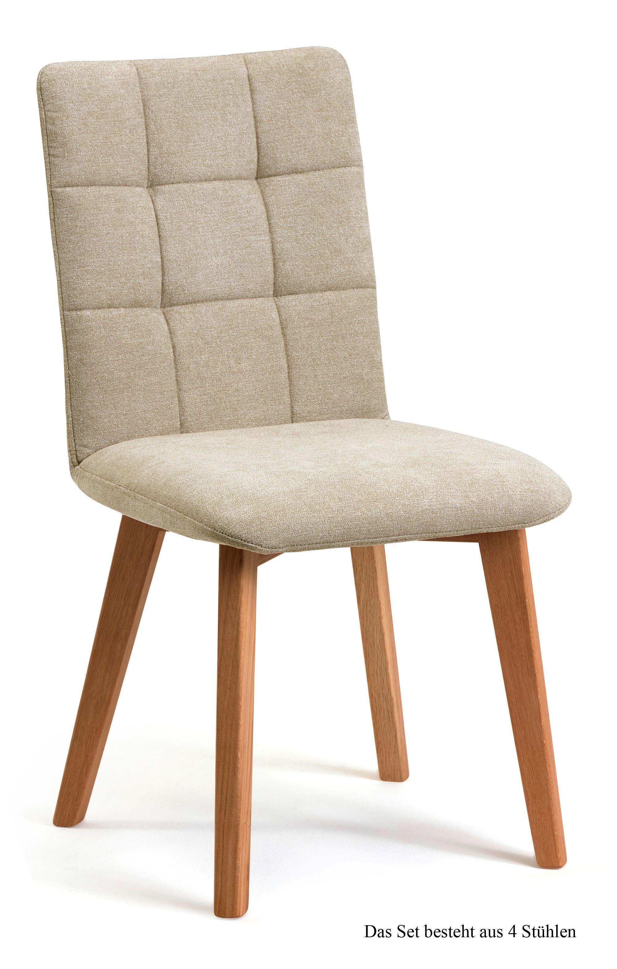 ESSZIMMERSTUHL (4er-Set) Dareen 47x91x60 Eiche geölt/Natur - Eichefarben/Naturfarben, Kunststoff (60/91/47cm) - 58aufmkessel