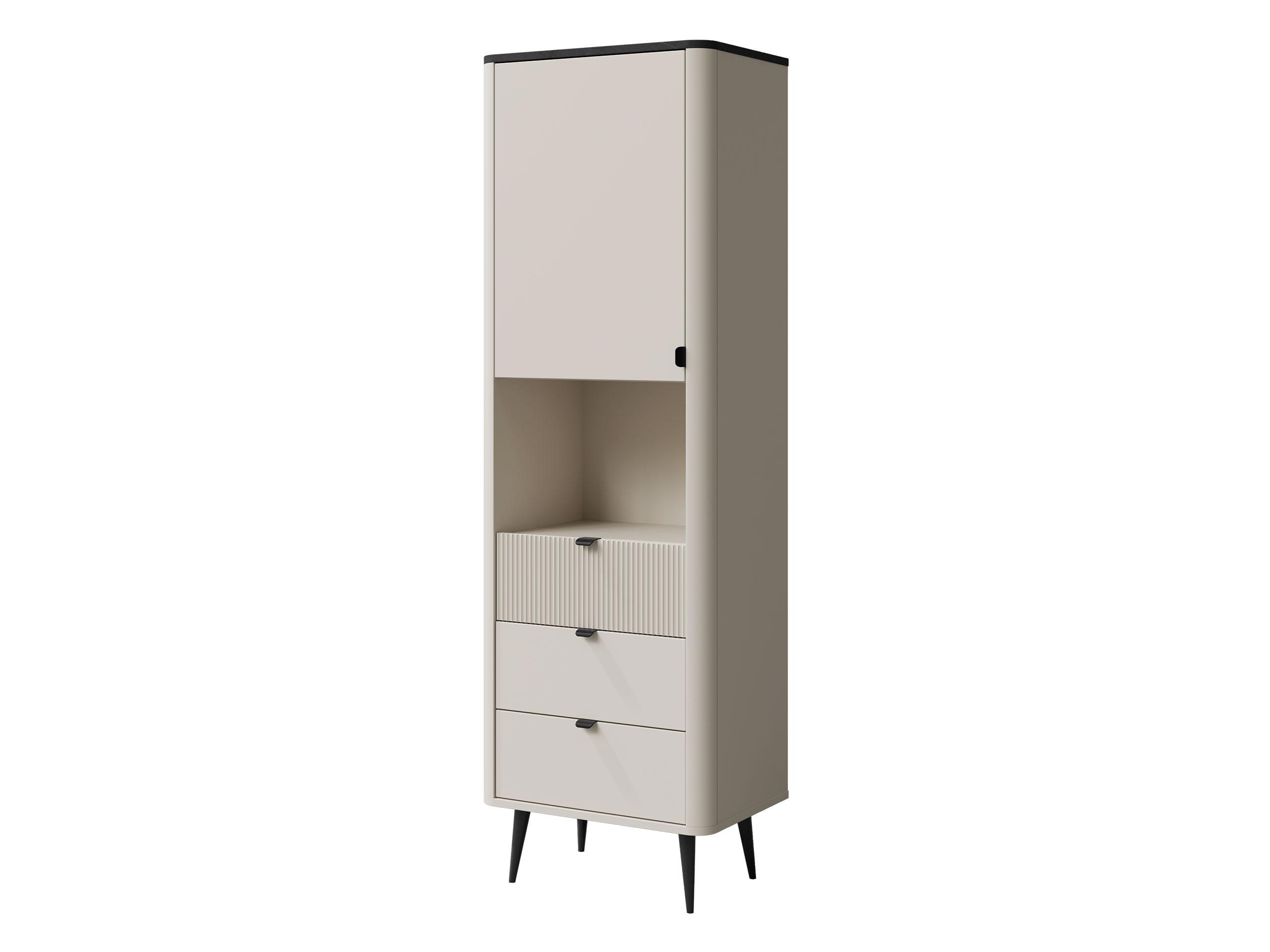 REGAL Marly 3S1D RE04 - Kaschmir/Schwarz, Holzwerkstoff/Metall (60/191/40cm) - MIRJAN24