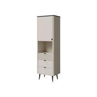 REGAL Marly 3S1D RE04 - Kaschmir/Schwarz, Holzwerkstoff/Metall (60/191/40cm) - MIRJAN24