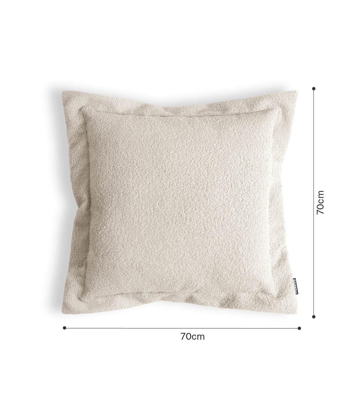 SOFAKISSEN Laze - Beige, Textil (70/8cm) - Mokebo