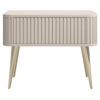 NACHTTISCH Ovarlo Greige 63 cm - Taupe/Goldfarben, Holzwerkstoff/Metall (63.2/49.2/38cm) - Selsey