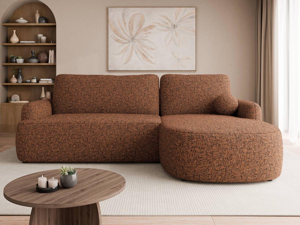 ECKSOFA Loridu, Seite: Rechts - Messingfarben/Schwarz, Holz/Kunststoff (250/174cm) - MIRJAN24