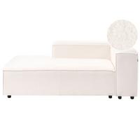 CHAISELONGUE-RECHTSSEITIGE Bouclé Cremeweiß Ardal - Creme, Textil (119/68/180cm) - Beliani