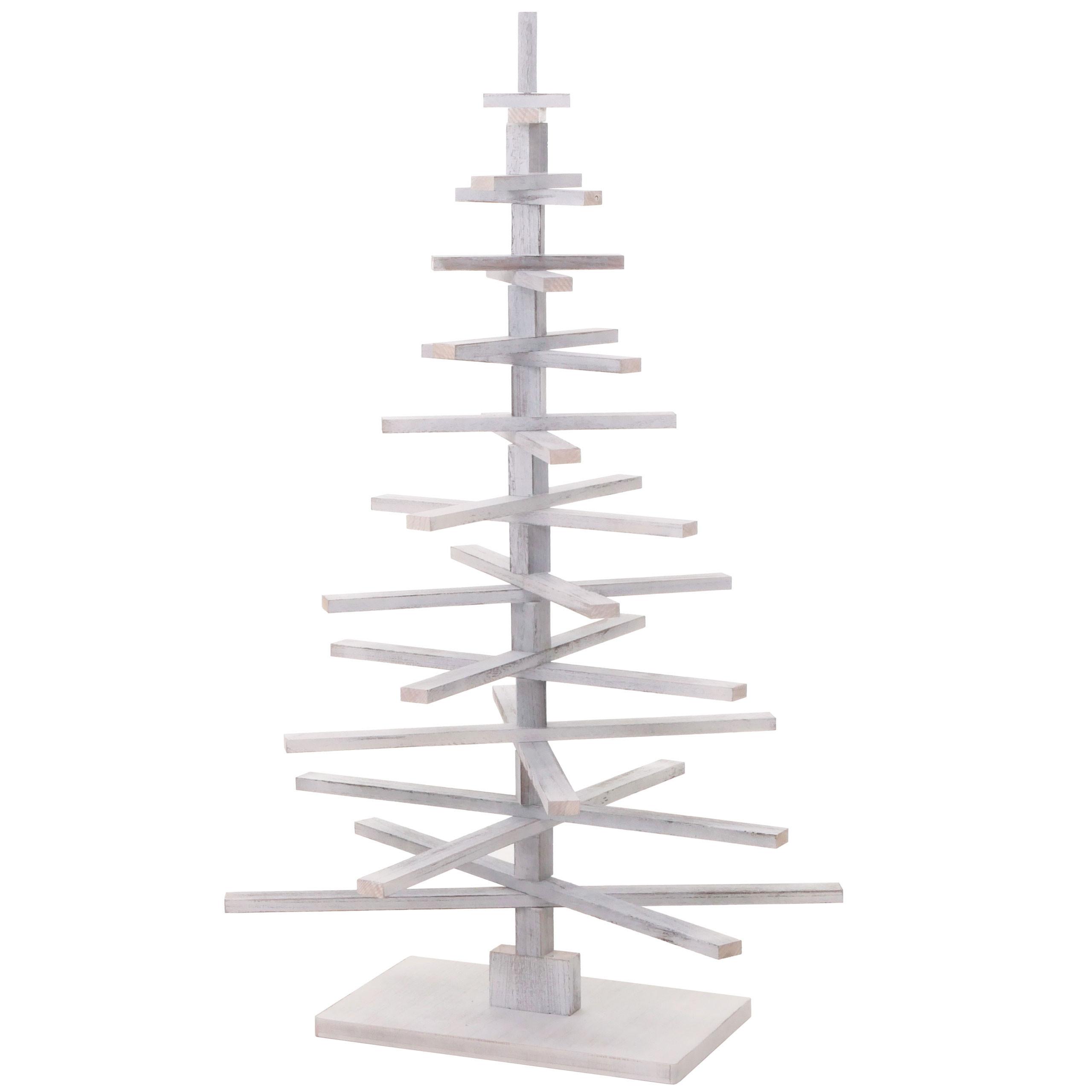 DEKO-WEIHNACHTSBAUM Weiß - Weiß, Holz (130cm) - MCW