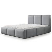 POLSTERBETT ARSIL 200x200 cm mit Bettkästen - Grau - Grau, Holz/Textil (200/200cm) - MASSENO