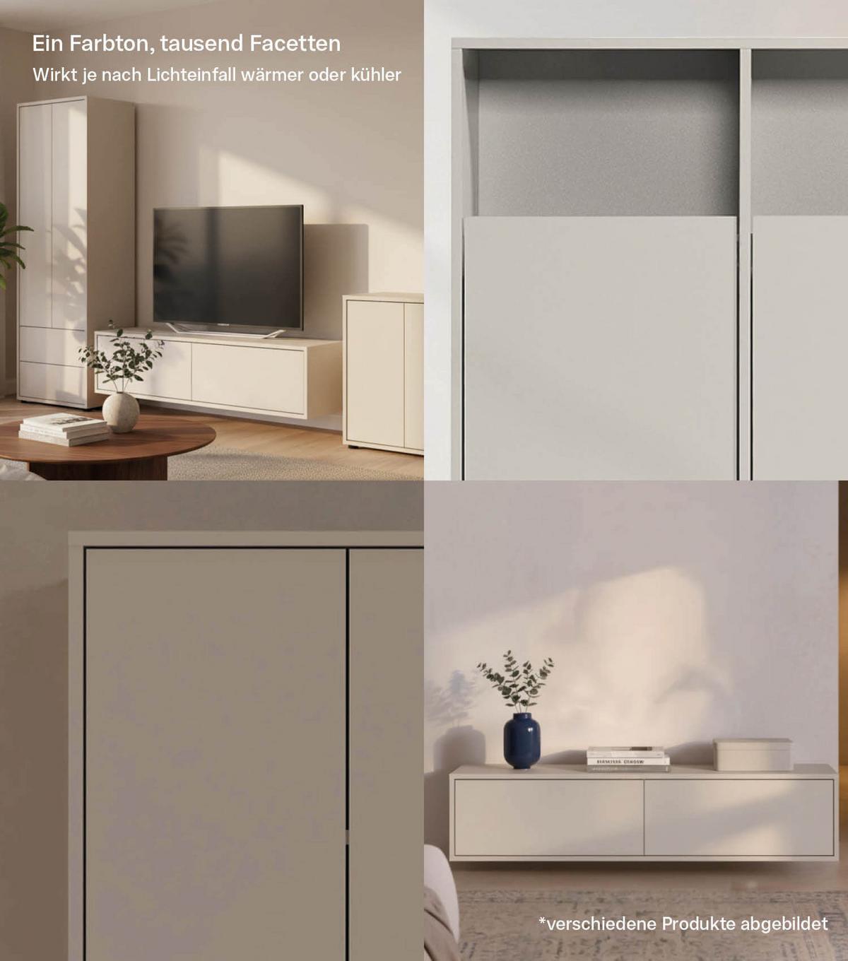 KLEIDERSCHRANK Robe - Beige, Holzwerkstoff (180/234/58cm) - Mokebo