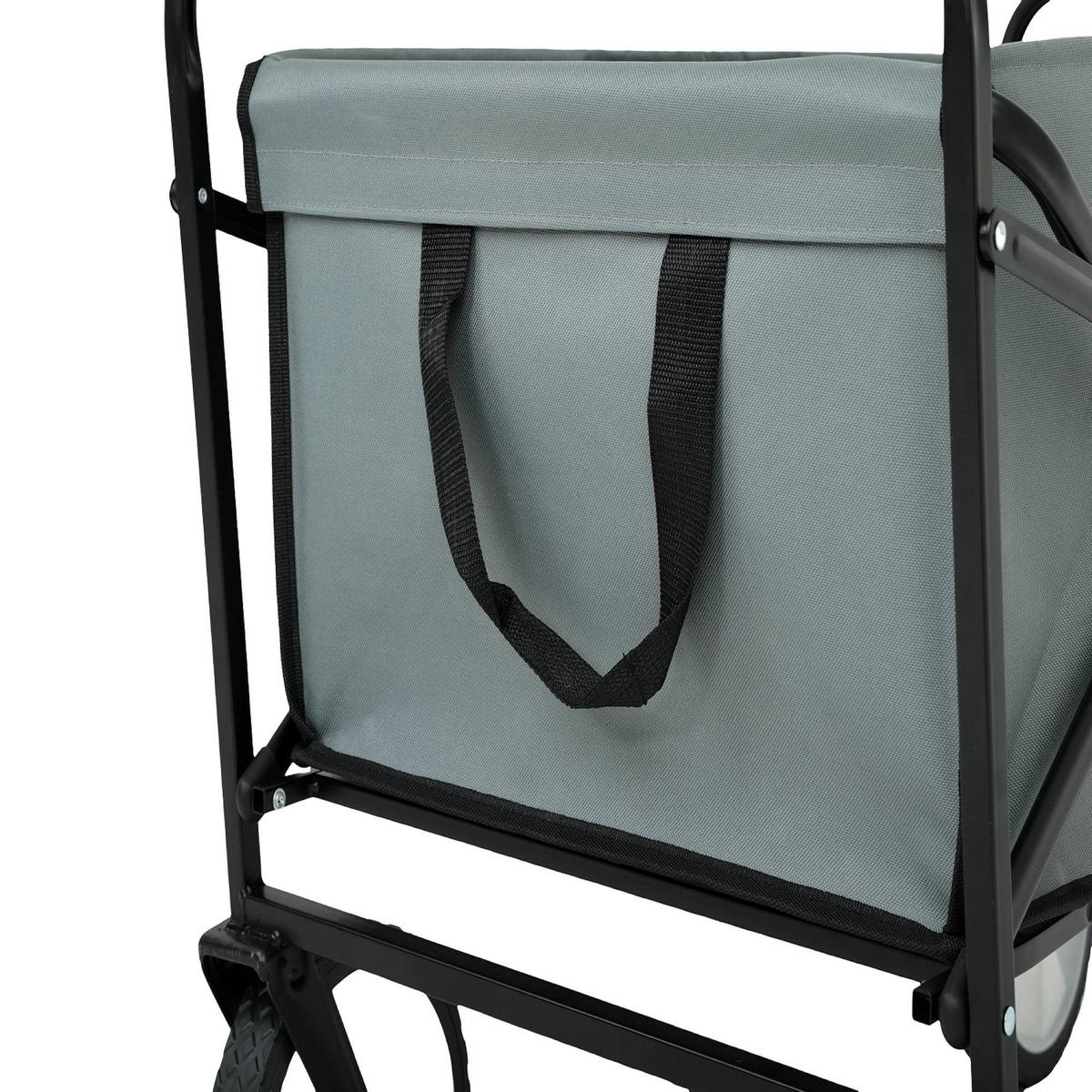 BOLLERWAGEN Faltbar, Strandwagen mit 110 kg Tragkraft - Grau, Textil (50/59/50cm) - RAUMHIRSCH FURNITURE