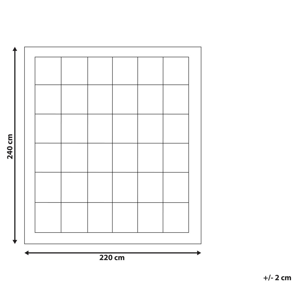 BETTDECKE Mikrofaser Mittelwarm 220/240 cm Koutra - Weiß, Textil (220/240cm) - Beliani