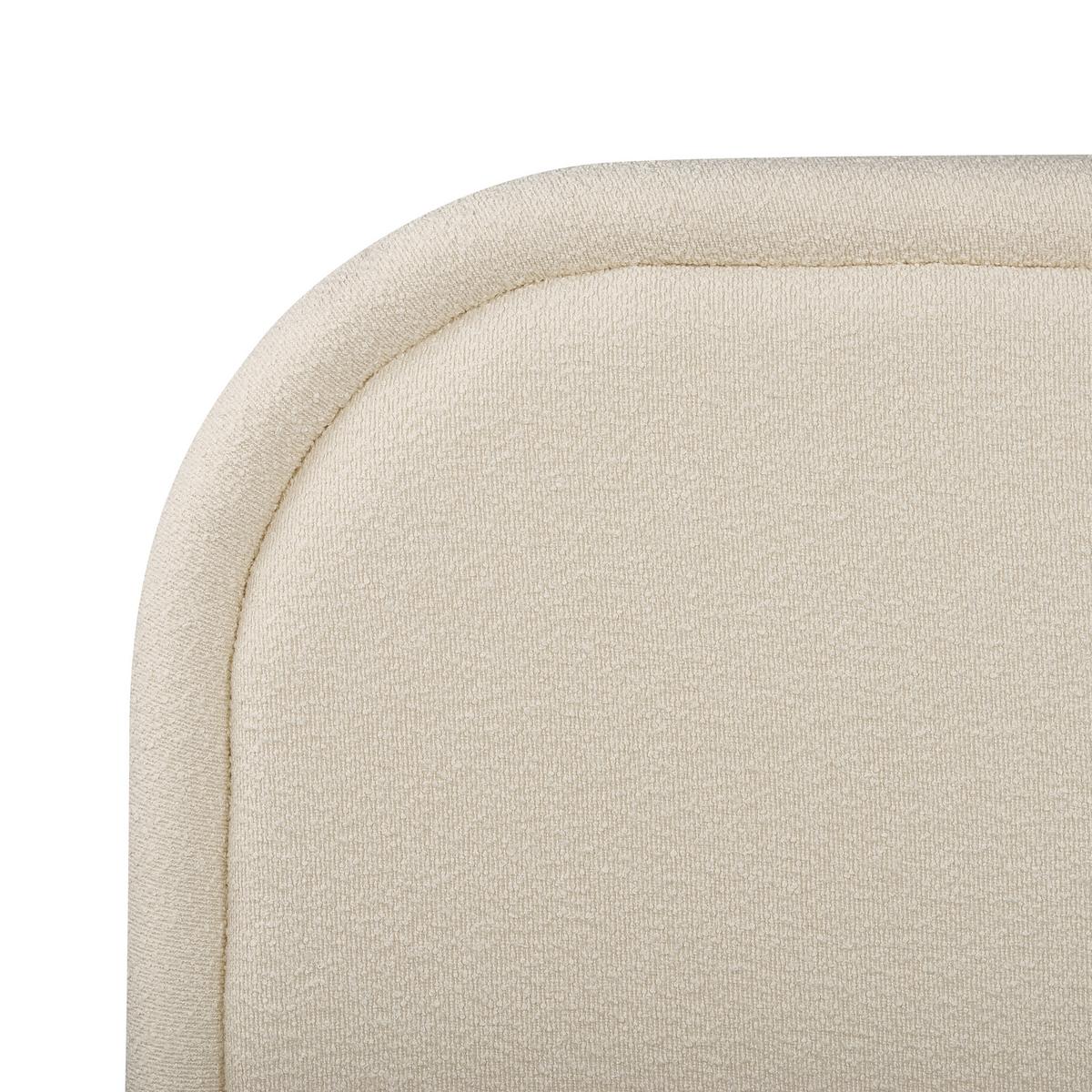 POLSTERBETT 160x200 cm Beige Quillien - Beige, Textil (160/200cm) - Beliani