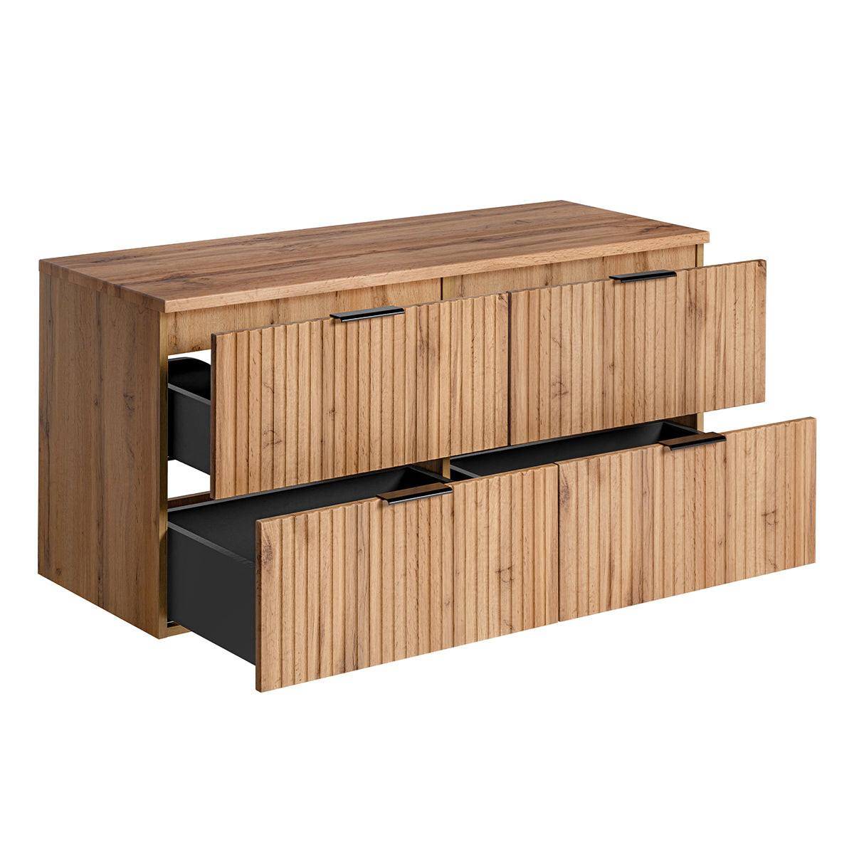 WASCHTISCHUNTERSCHRANK 120.8cm Adriel Holz - Braun, Holzwerkstoff (120.8/59/46cm) - Petits-meubles