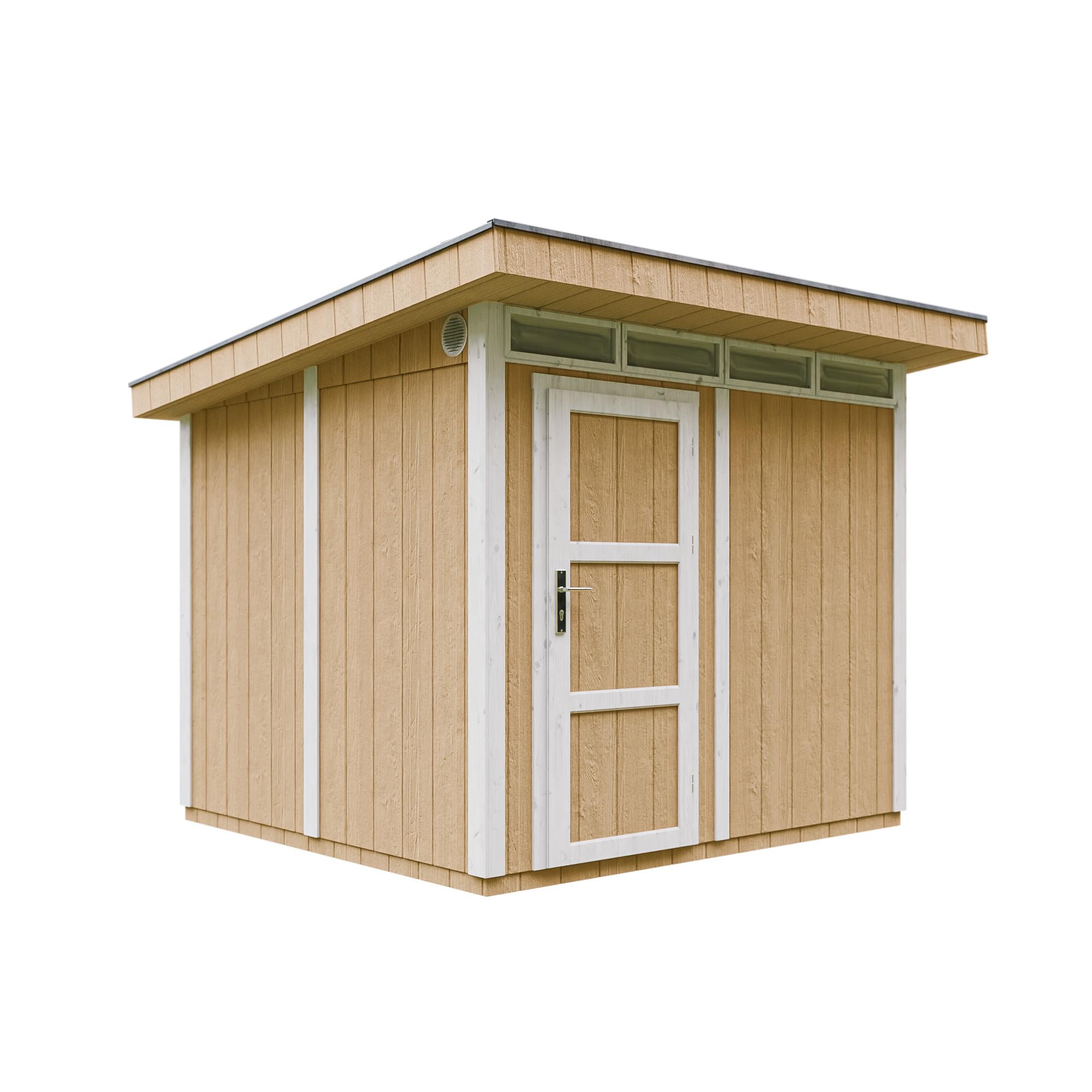 HOLZ-GARTENHAUS basis LP SmartSide 5,9m² mit B279xL293xH239 cm - M903 - HARVEST HONEY - Beige, Holz (294/237/279cm) - Timbela