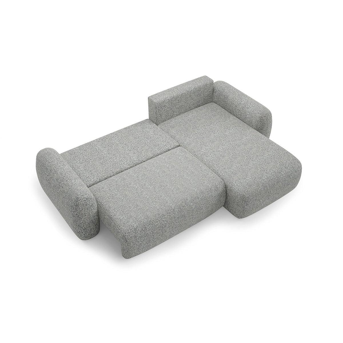 ECKSOFA Carmela 3 Sitzplätze Grau - Grau, Holz (304/190cm) - Petits-meubles