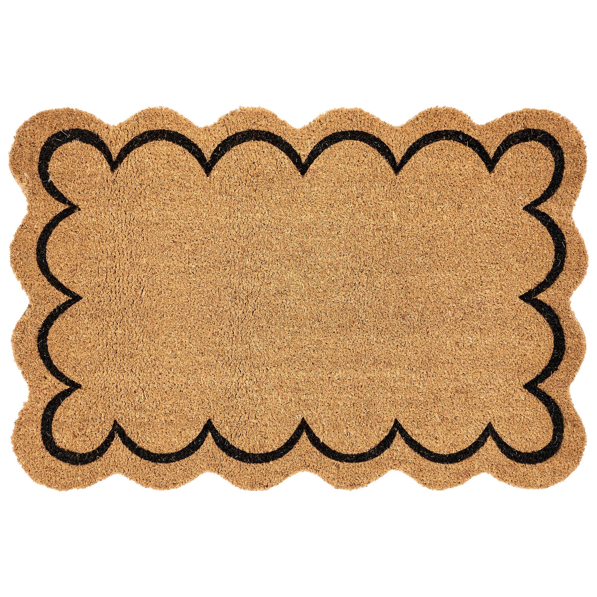 FUSSMATTE Naturfarben 60/90 cm Kokosfasern Holon - Naturfarben, Textil (60/90cm) - Beliani