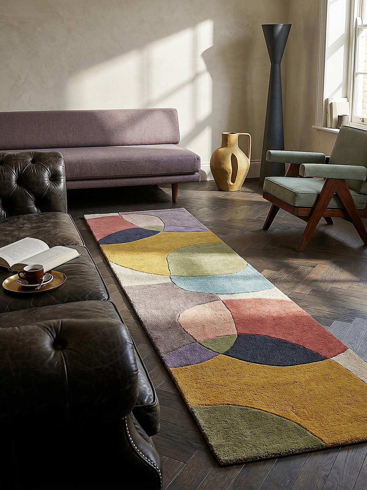 WOLLTEPPICH AIRE, abstrakt, aus Wolle, Bunt, 120 x 170 cm - Multicolor, Textil (170/120cm) - KADIMA DESIGN