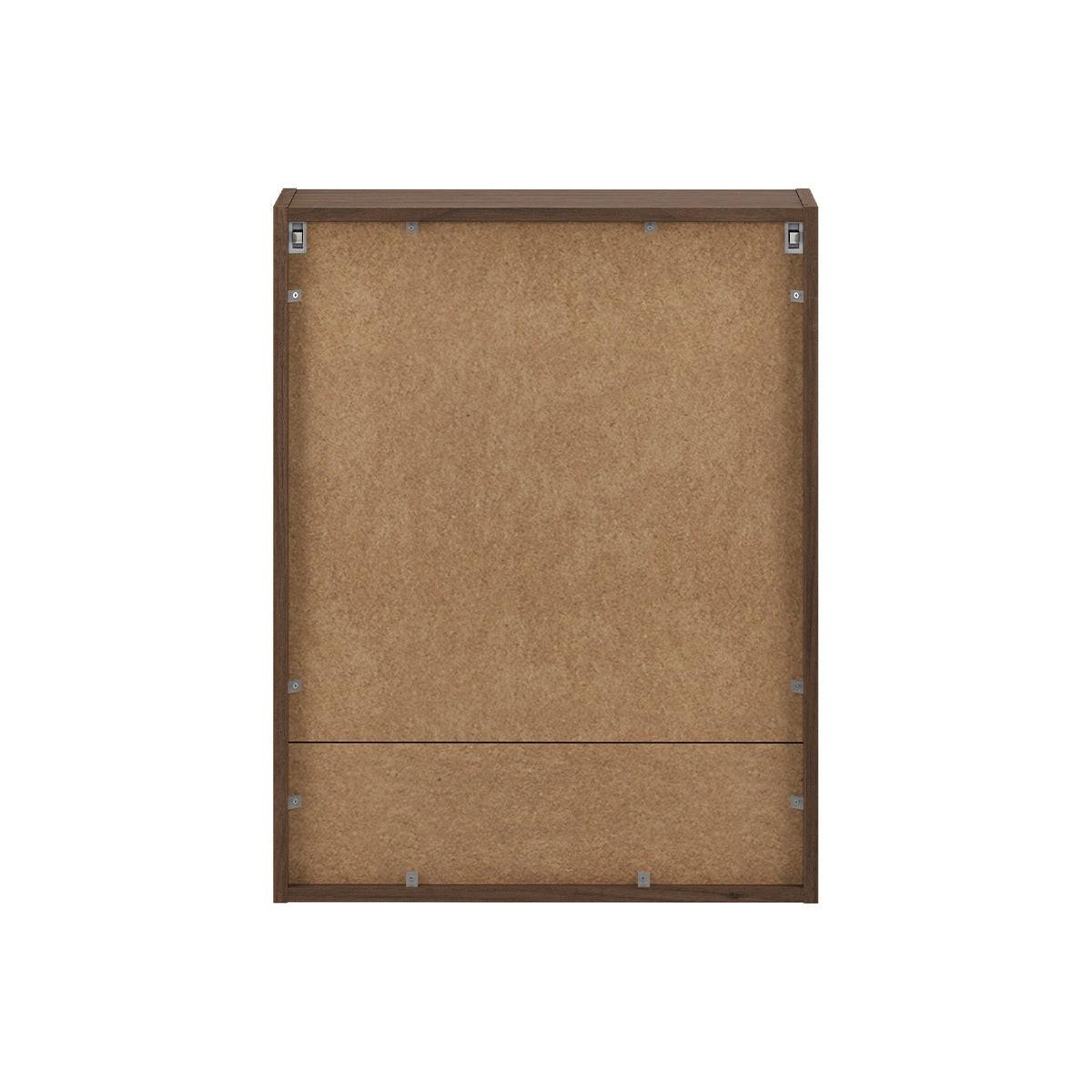 SPIEGELSCHRANK Edmé Dunkles Holz - Dunkelbraun, Holzwerkstoff (60/76.8/18.8cm) - Petits-meubles