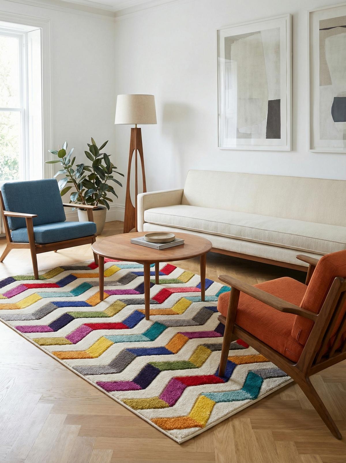 TEPPICH MEON, geometrisch, Bunt, 160 x 230 cm - Multicolor, Textil (230/160cm) - KADIMA DESIGN