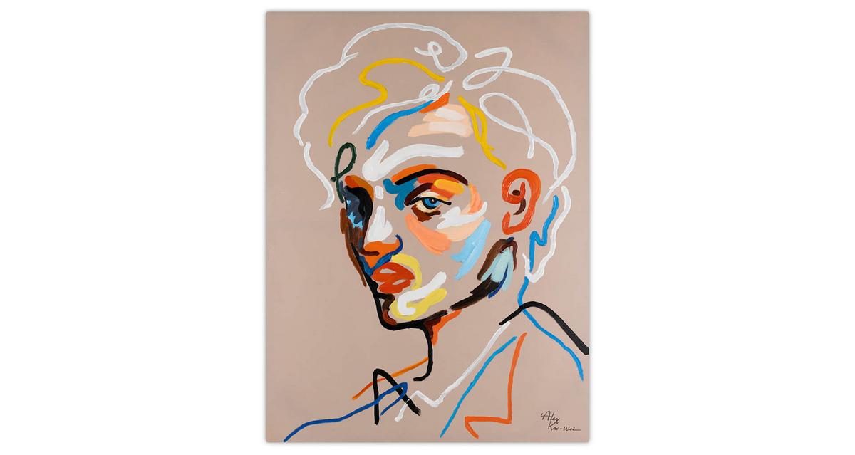 ACRYLBILD HANDGEMALT 75/100 cm - Beige, Holz/Textil (75/100cm) - KUNSTLOFT