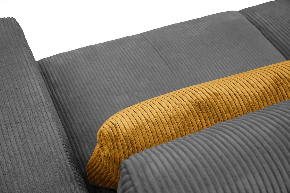 SOFA OLI 3-Sitzer, dunkelgrau - Dunkelgrau, Holz/Textil (208/91/108cm) - Wozimo