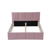 POLSTERBETT Dalas Rose 200 x 200 x 40 cm Stauraum Ohne Matratze und Lattenrost - Rosa, Holz (200/200cm) - Halmon Schlafkomfort Betten 