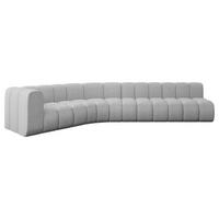 ECKSOFA modulares Sofa Karex-L2 - 399x194x70 cm Hellgrau - Hellgrau, Holzwerkstoff/Textil (399/194cm) - ALTDECOR