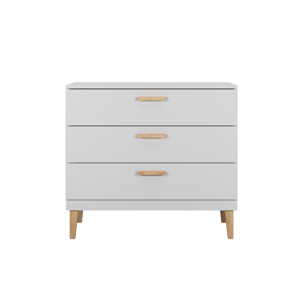 KOMMODE KUBI Weiß Weiß 100/90/47 - Weiß, Holzwerkstoff (100/90/47cm) - RAUMHIRSCH FURNITURE