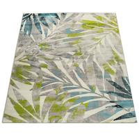 KURZFLORTEPPICH, mit Blätter-Motiv, Mehrfarbig, 80 x 150 cm - Multicolor, Textil (150/80cm) - KADIMA DESIGN
