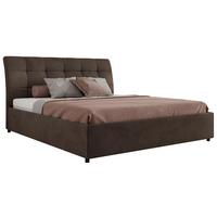 POLSTERBETT GALA CLASSIC 160/200 - Braun Velvet - Multipocket-Matratze - Braun, Textil (160/200cm) - MKS