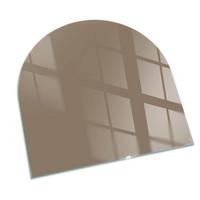 GLASPLATTE für Kamin 100x100 cm - Braun, Glas (100/100/0.4cm) - TULUP