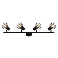 DECKENLEUCHTEN Ceilinglum 71/20/9.5 cm - Schwarz, Metall (71/20/9.5cm) - ZMH