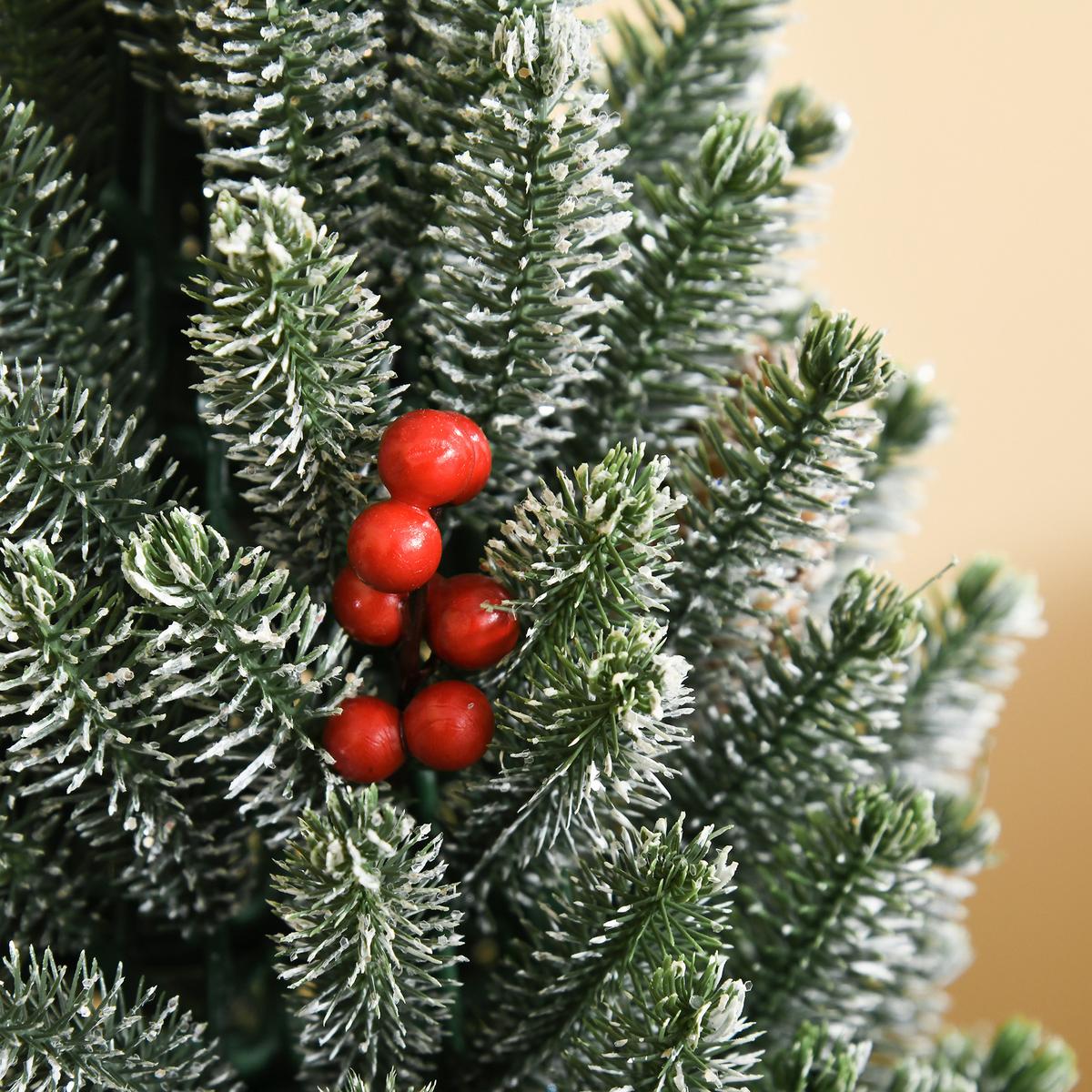 KÜNSTLICHER Weihnachtsbaum Tisch-Christbaum 170 Äste PE Kunststoff Grün - Grün, Kunststoff (47cm) - HOMCOM