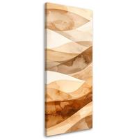 LEINWANDBILD 3D und geometrisch 40x120cm - Beige, Textil (40/120cm) - Feeby