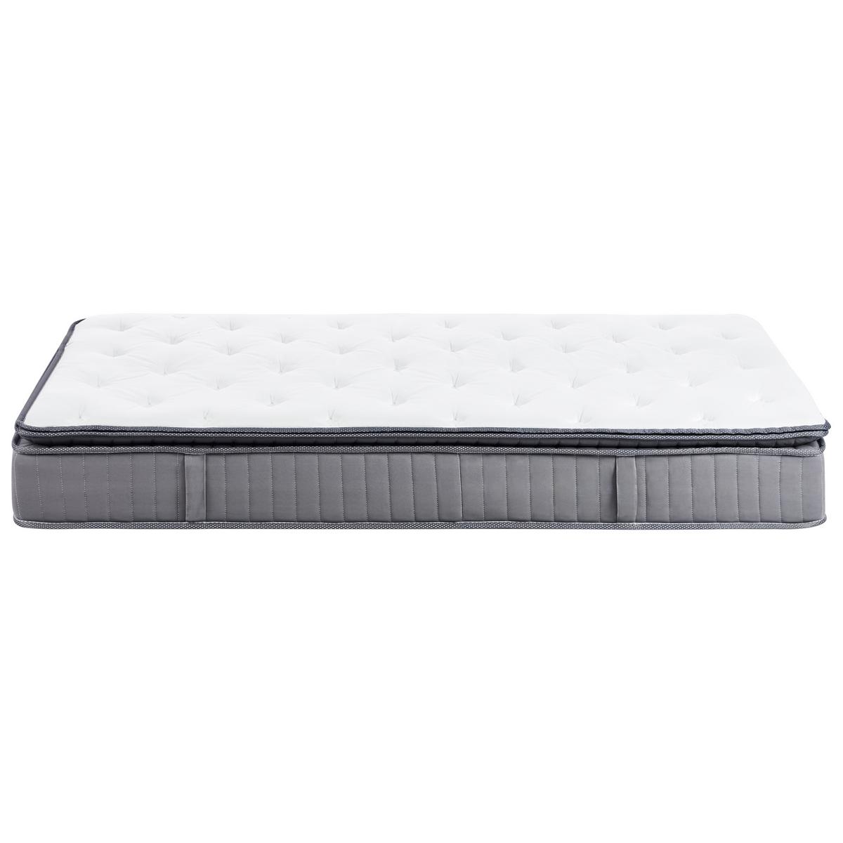 GEL-MEMORYSCHAUM-TASCHENFEDERKERNMATRATZE H2/3 Mittel 120/200 cm Pleasant - Weiß, Textil (120/200cm) - Beliani
