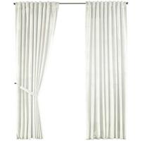 VORHANG 2ER SET MILANO HxB 280x135 cm Creme - Creme, Textil (135/280cm) - Gardinenbox